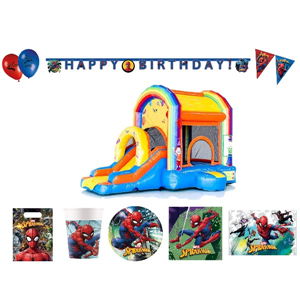 Spiderman Topfeest Jumpy Funfeest set