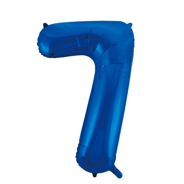 Topfeest helium blauw 7 ballon