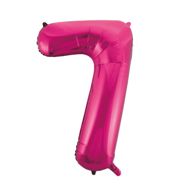 Topfeest helium roze 7 ballon