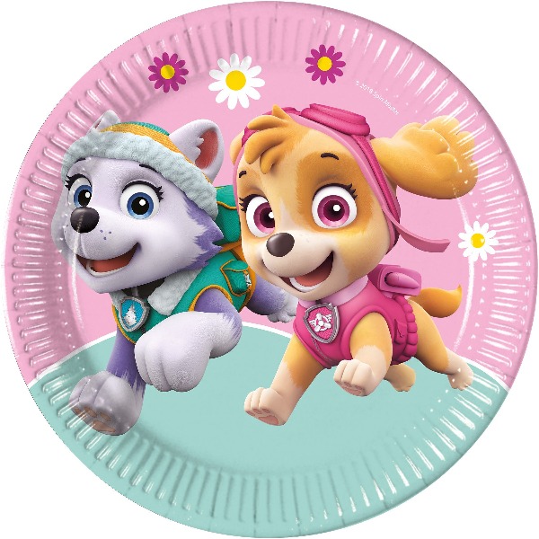 Paw Patrol 8 borden roze